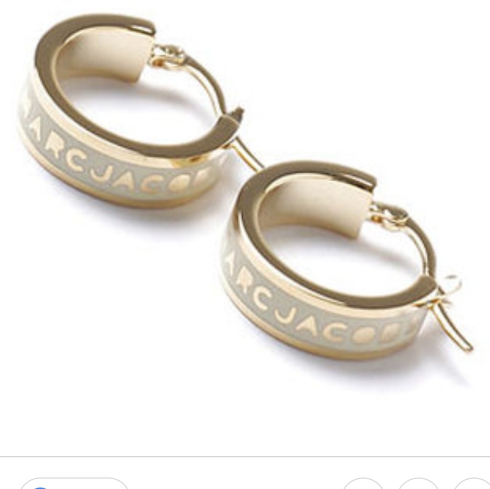 NWT Marc Jacobs gold small hoop earrings